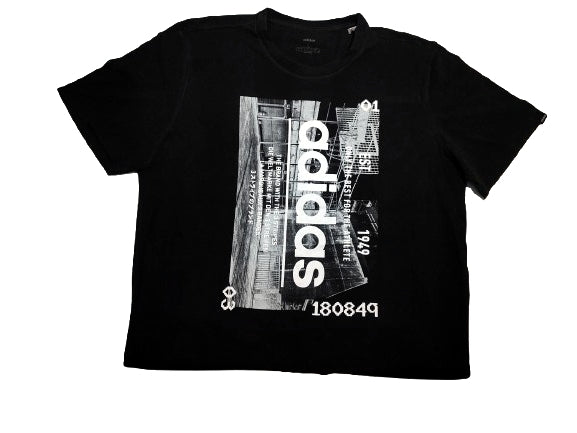 Original Adidas Black Graphic T-Shirt – Stylish Streetwear