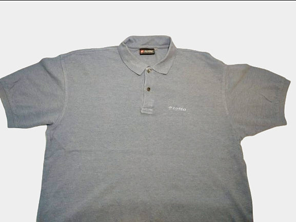 Lotto Classic Gray Polo Shirt | Original Thrifted Tee