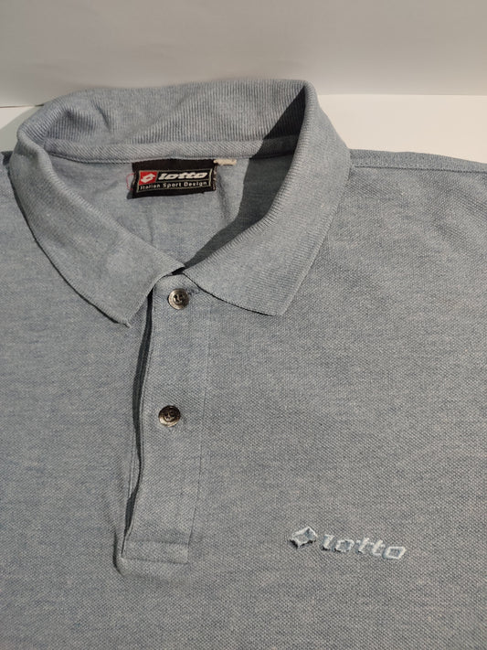 Lotto Classic Gray Polo Shirt | Original Thrifted Tee