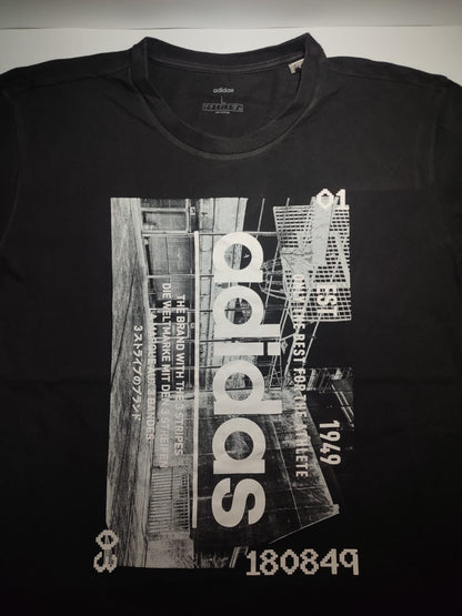 Original Adidas Black Graphic T-Shirt – Stylish Streetwear