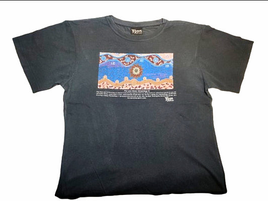Yijan Aboriginal Art T-Shirt – Black | Original Vintage Tee