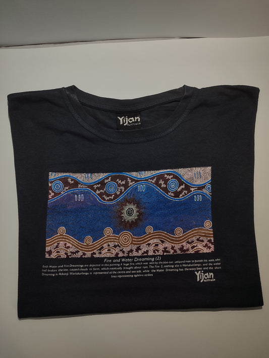 Yijan Aboriginal Art T-Shirt – Black | Original Vintage Tee