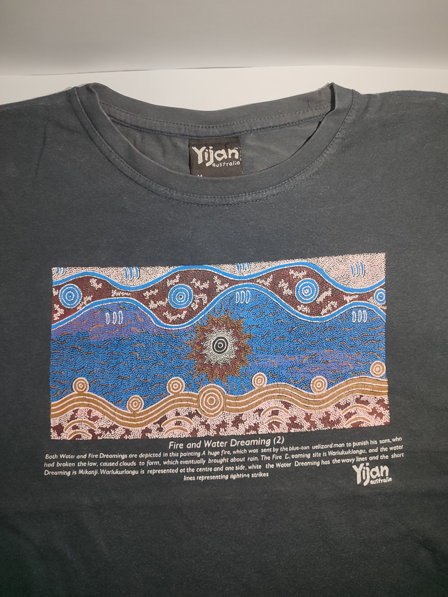 Yijan Aboriginal Art T-Shirt – Black | Original Vintage Tee