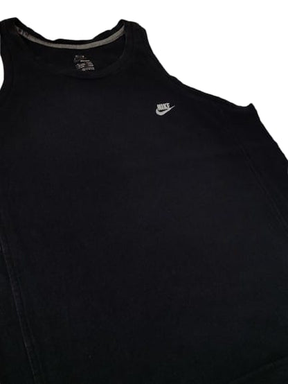 Nike Sleeveless Tank Top – Classic Black with White Logo