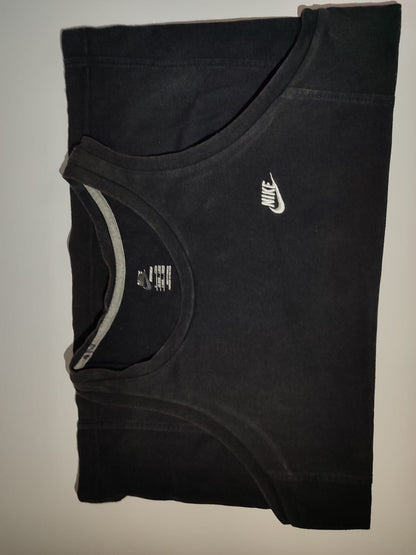 Nike Sleeveless Tank Top – Classic Black with White Logo