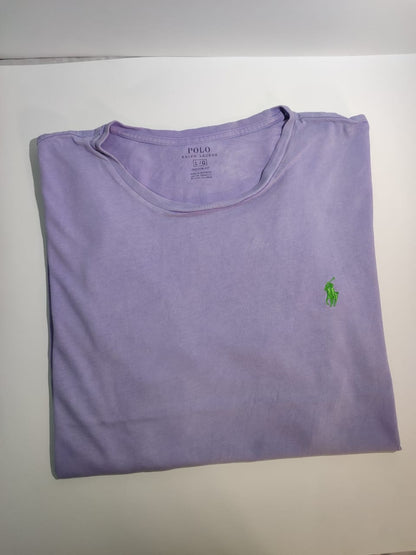 Polo Ralph Lauren Custom Fit T-Shirt – Lavender with Green Logo