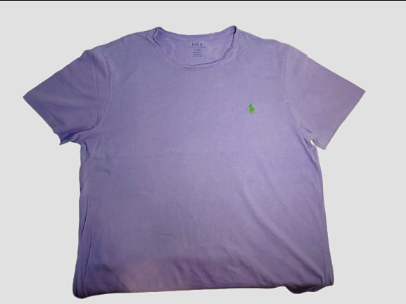 Polo Ralph Lauren Custom Fit T-Shirt – Lavender with Green Logo