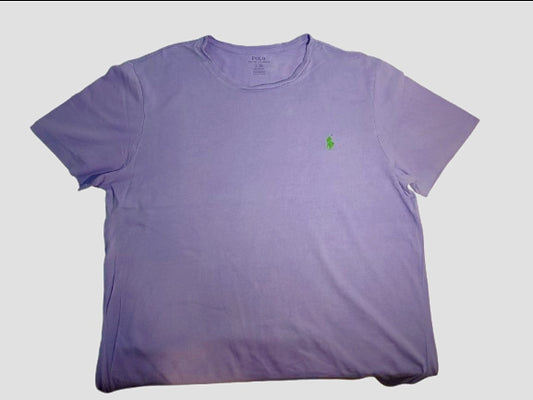 Polo Ralph Lauren Custom Fit T-Shirt – Lavender with Green Logo