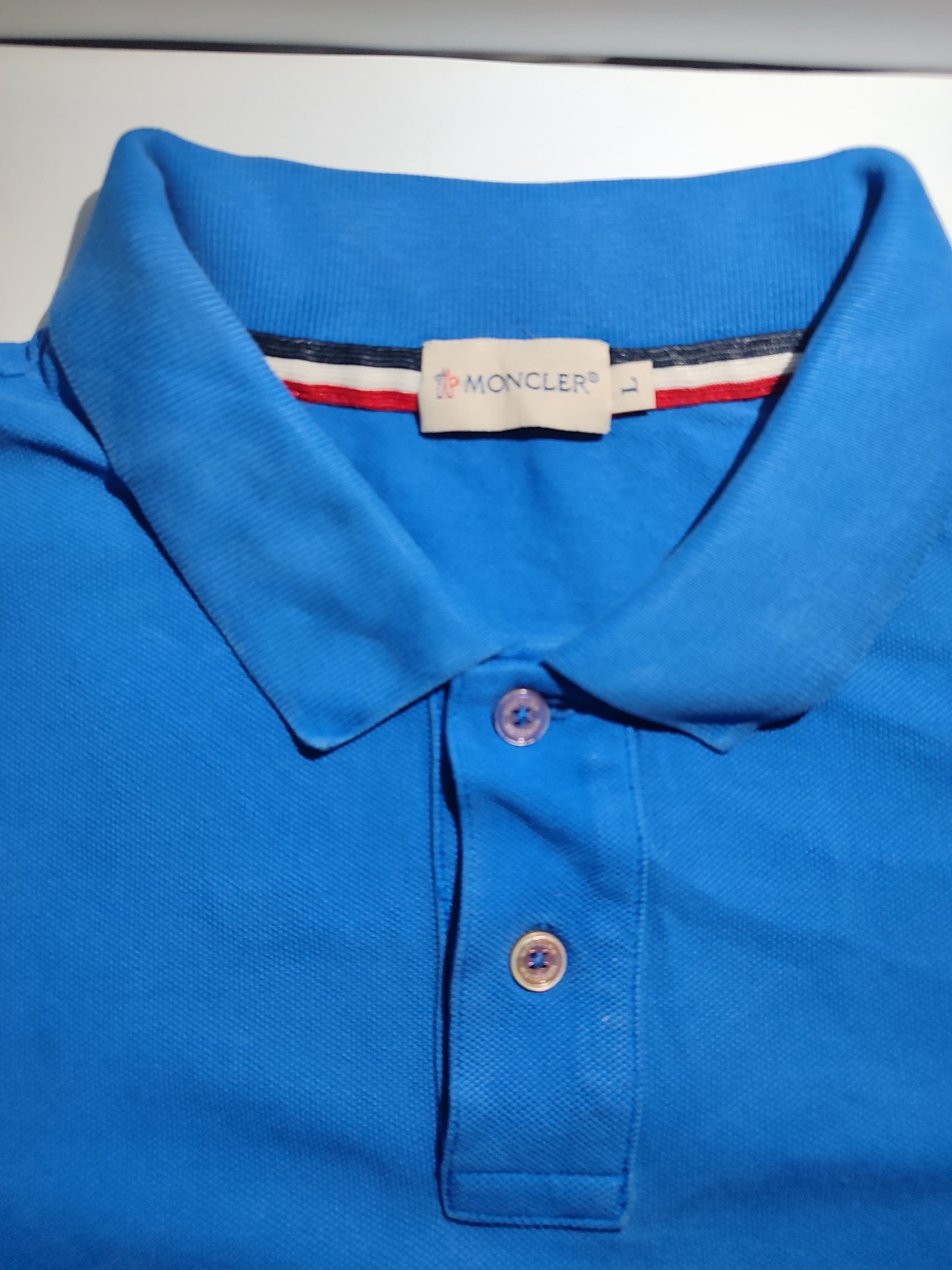 Stylish Blue Polo Shirt – Classic Fit with Sleeve Stripe Design